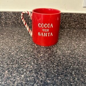 Christmas Cocoa for Santa on Red Ceramic Mug 16oz